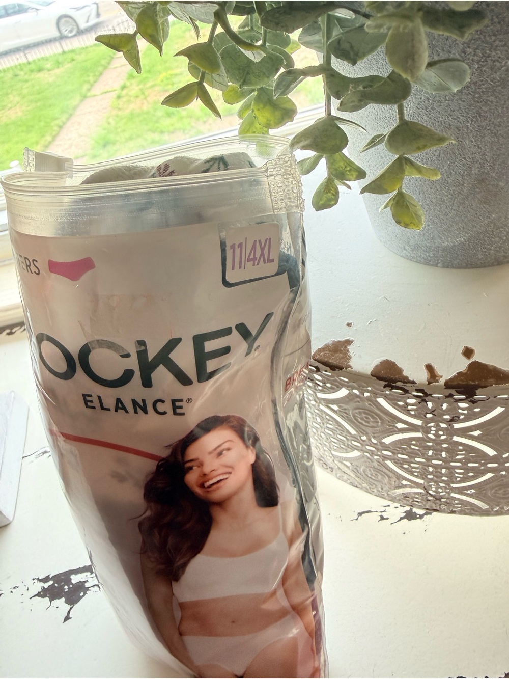 Jockey Women’s White & Cream Elance Seamfree Panties Pack 3 pairs brand NEW